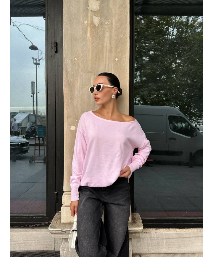 217809 PEMBE KAZAK TRİKO