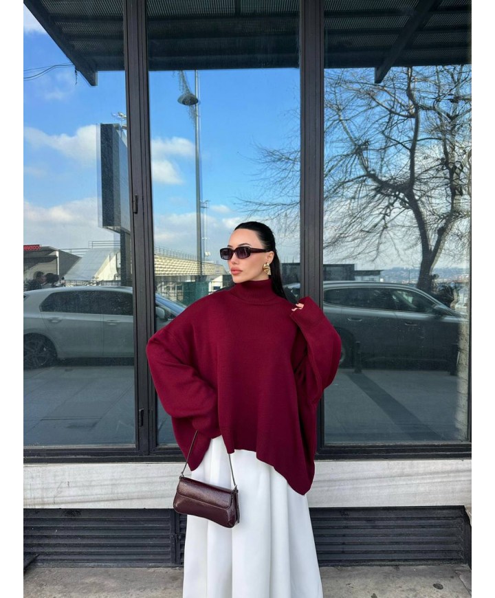 217812 BORDO KAZAK TRİKO