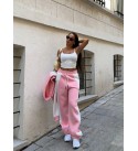 217821 PEMBE TAKIM ŞARDONLU KUMAŞ