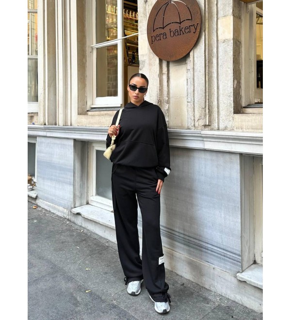 217851 SİYAH TAKIM COTTON  KUMAŞ