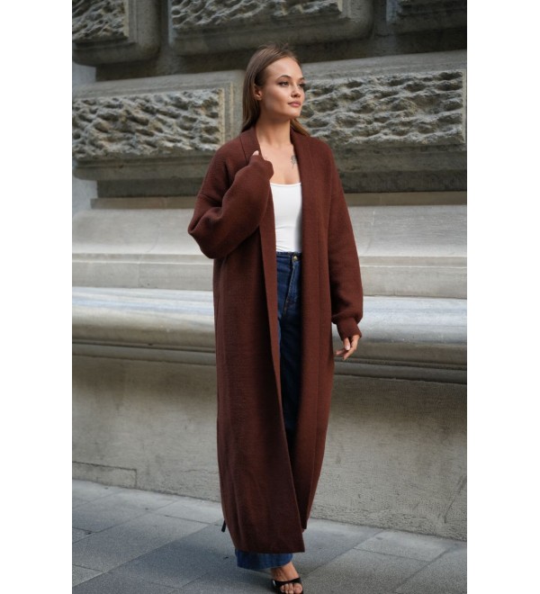217872 COFFEE CARDIGAN KNITWEAR