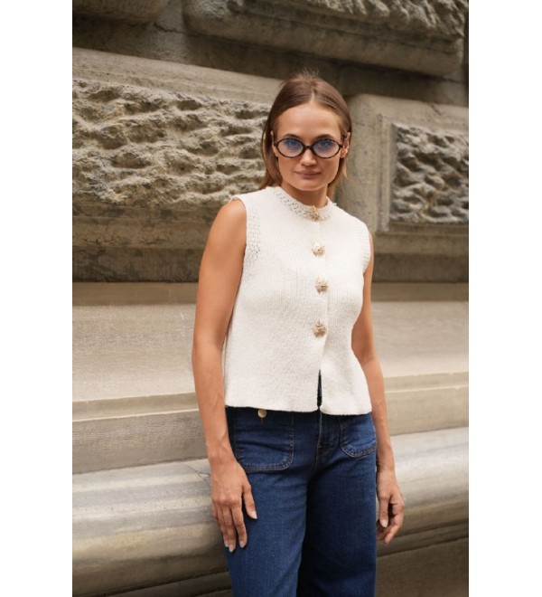 217878 Ecru CARDIGAN KNITWEAR