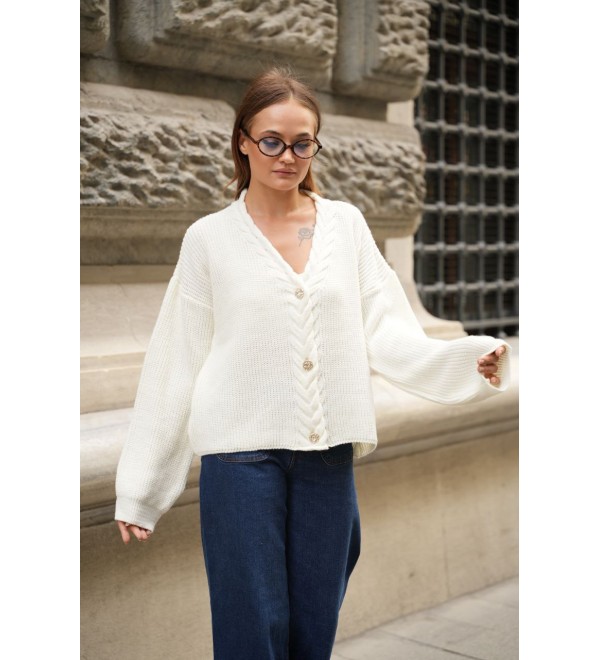 217884 Ecru CARDIGAN KNITWEAR