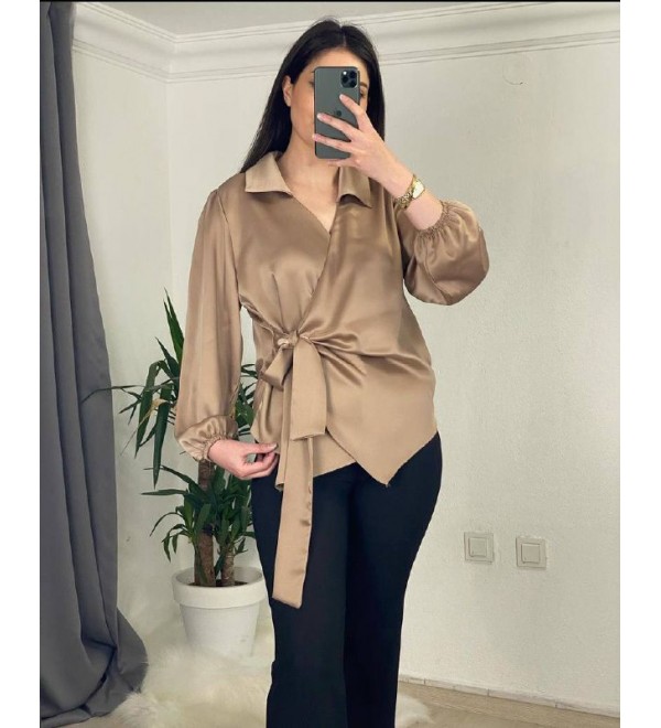 217915 MINK SHIRT SATIN