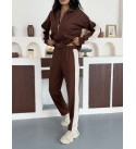 217951 COFFEE Tracksuit Team Modal fabric