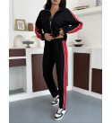 217952 BLACK Tracksuit Team Modal fabric