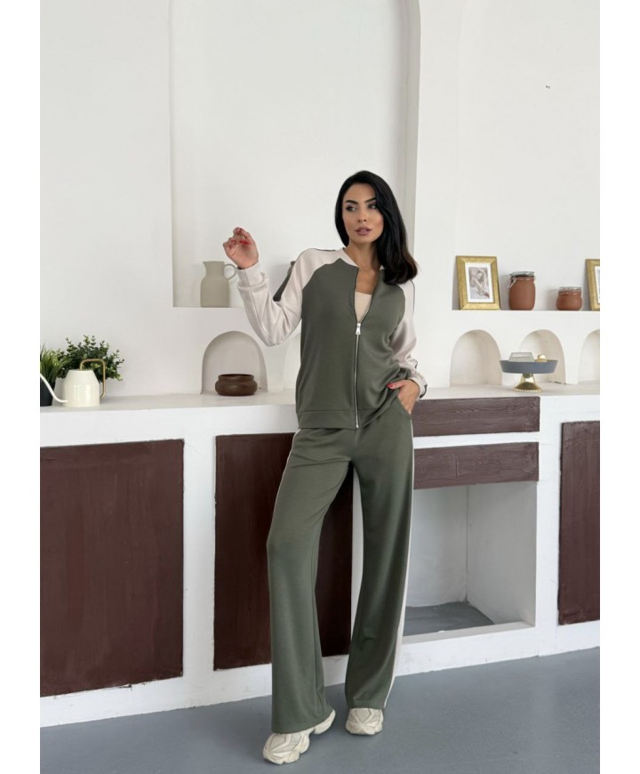 217967 HAKİ EŞOFMAN TAKIM MODAL KUMAŞ