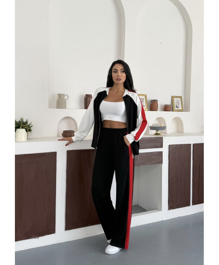 217968 SİYAH EŞOFMAN TAKIM MODAL KUMAŞ