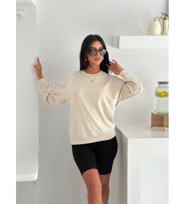 218056 KREM SWEAT OYSHO KUMAŞ