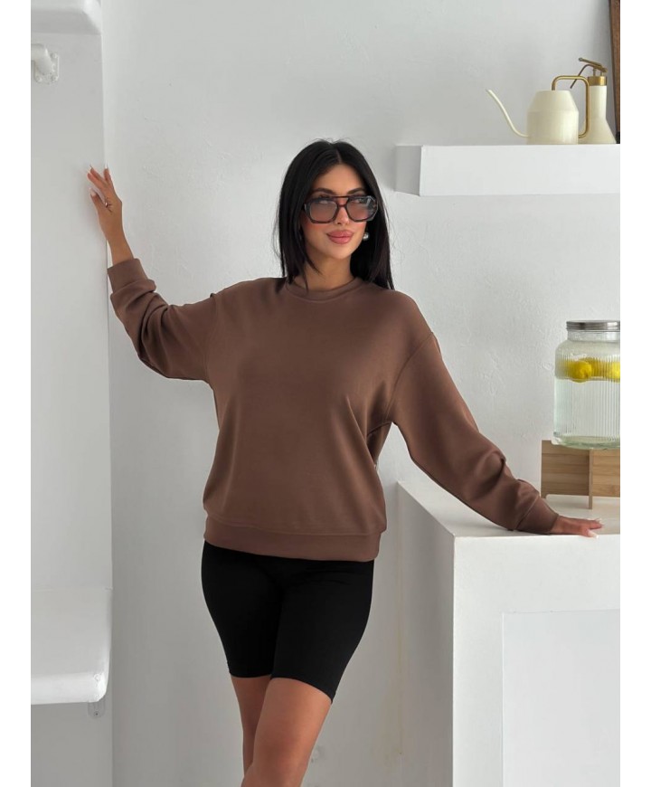 218058 KAHVE SWEAT OYSHO KUMAŞ