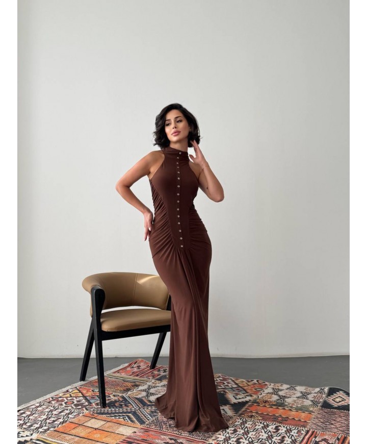 218067 KAHVE ELBİSE
