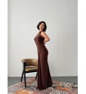 218067 KAHVE ELBİSE