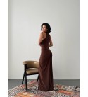 218067 KAHVE ELBİSE