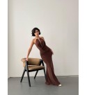 218071 KAHVE ELBİSE