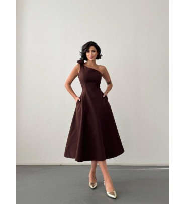 218075 KAHVE ELBİSE...