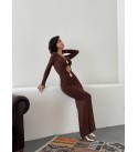 218102 KAHVE ELBİSE