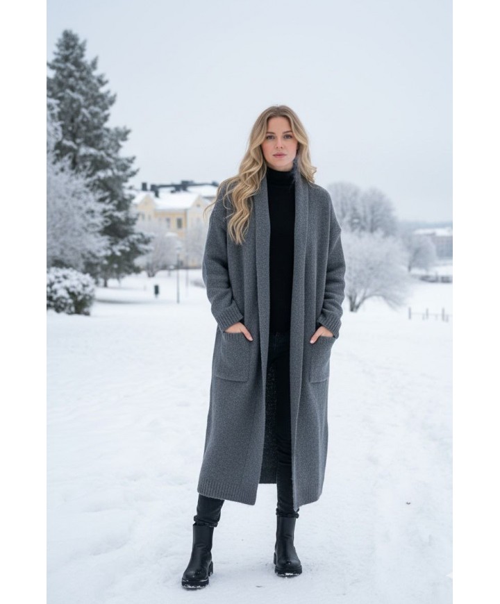 218143 GRİ HIRKA TRİKO