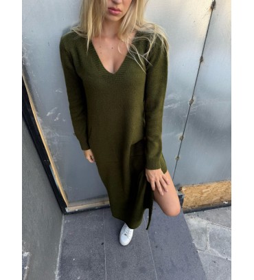 218145 HAKİ ELBİSE T...