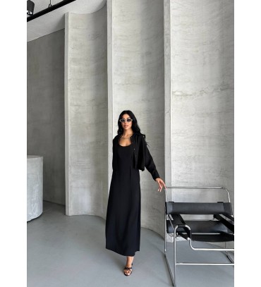 218160 SİYAH ELBİSE...