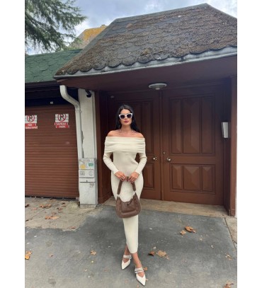 218229 EKRU ELBİSE T...