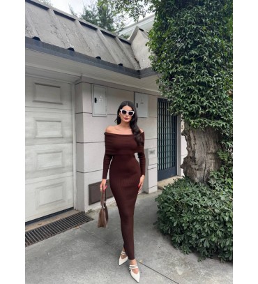 218231 KAHVE ELBİSE ...