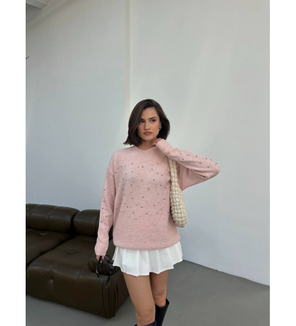 218253 PEMBE KAZAK TRİKO