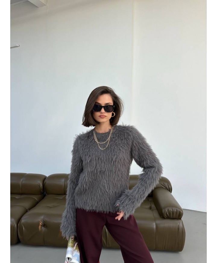 218264 GRİ KAZAK TRİKO
