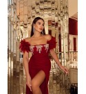 218310 KIRMIZI ABİYE ELBİSE