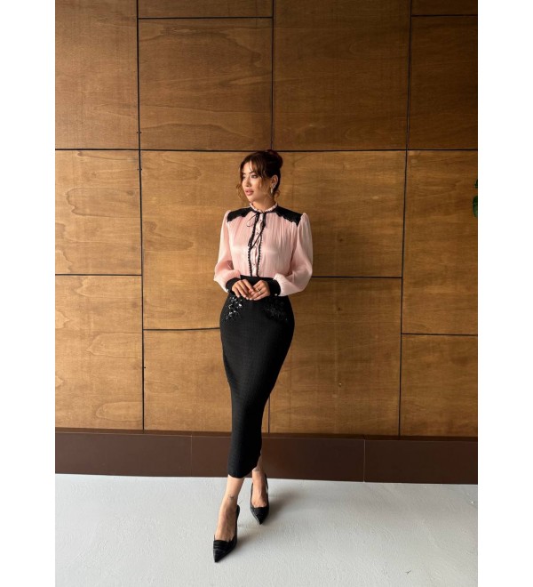 218329 PEMBE ABİYE TAKIM