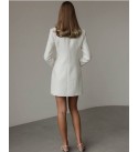 218358 BEYAZ ABİYE CHANEL KUMAŞ