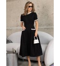 218418 SİYAH ABİYE CHANEL KUMAŞ