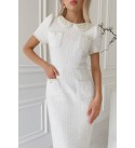 218423 BEYAZ ABİYE CHANEL KUMAŞ