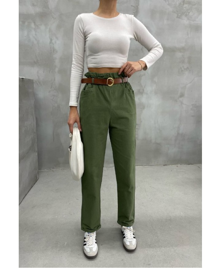 218427 KREM PANTOLON GABARDİN