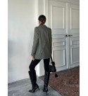 218469 GRİ CEKET ATLAS KUMAŞ