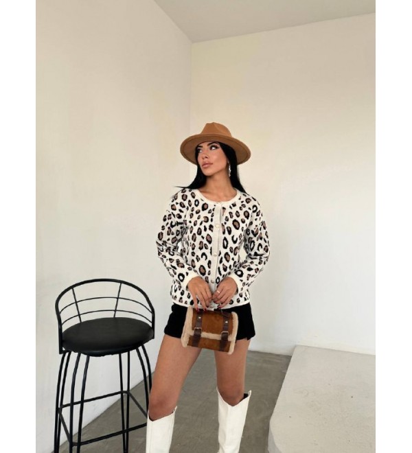 218473 Ecru CARDIGAN KNITWEAR