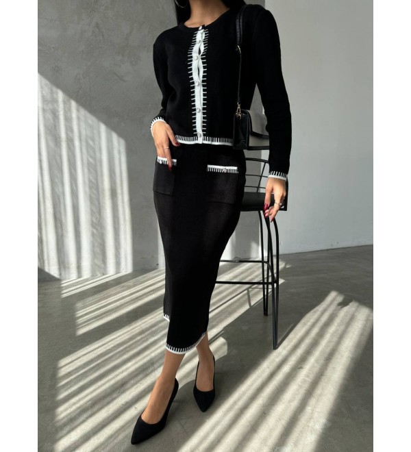 218481 SİYAH TAKIM TRİKO