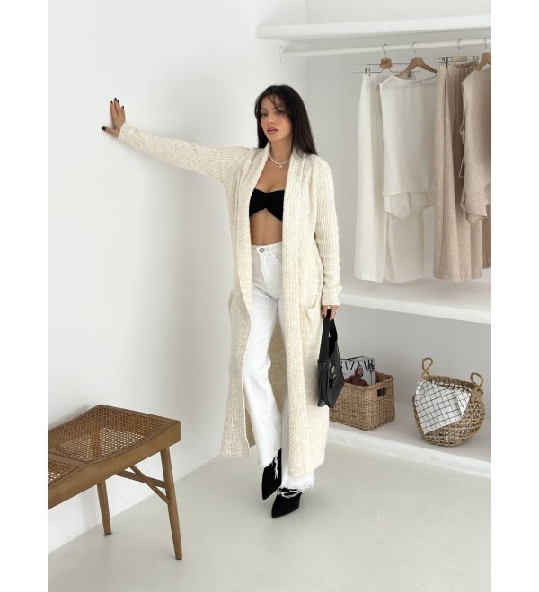 218488 Ecru CARDIGAN KNITWEAR