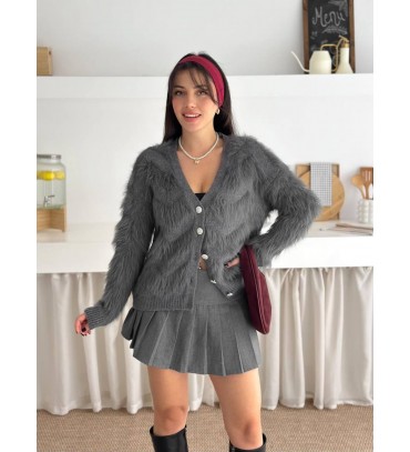 218491 GRİ HIRKA TRİ...