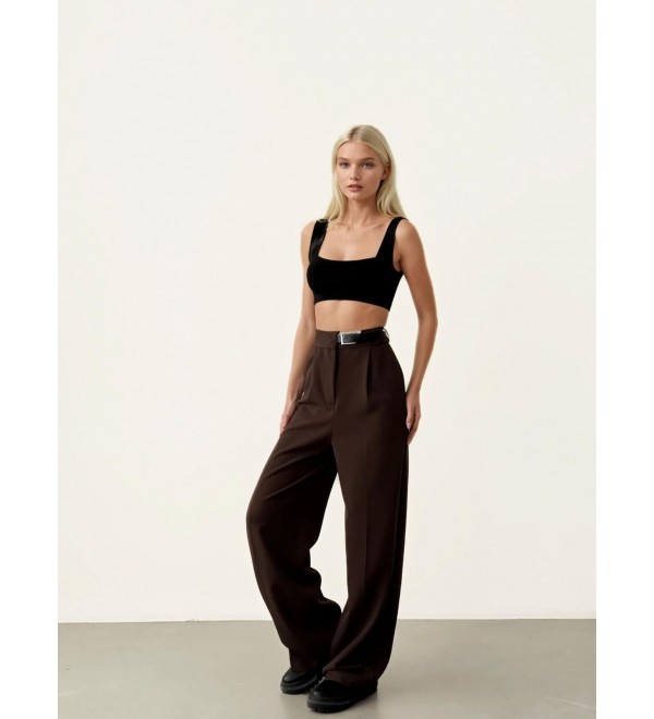 218499 COFFEE TROUSERS