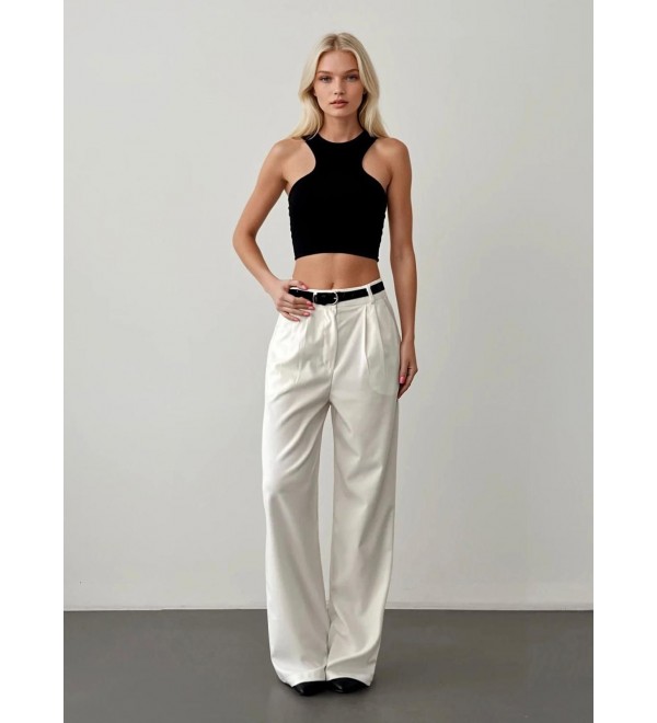 218503 Ecru TROUSERS