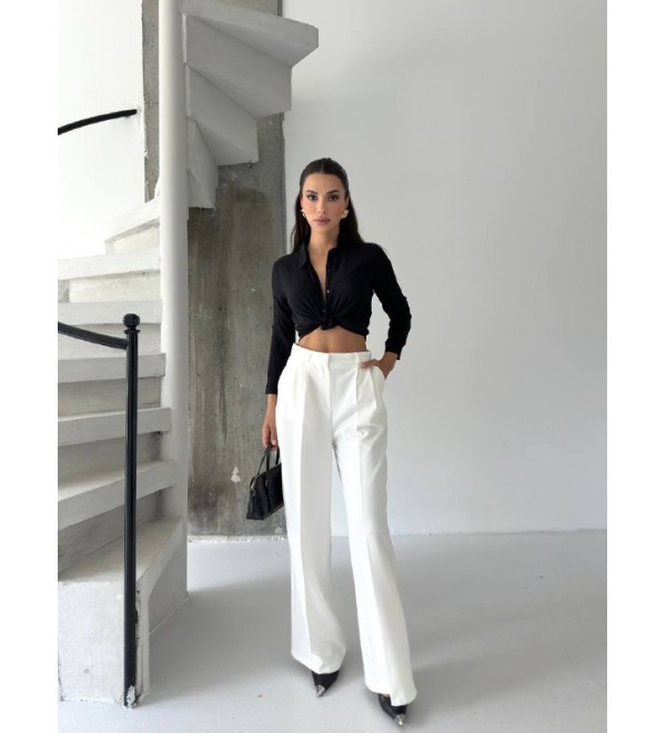 218552 Ecru TROUSERS