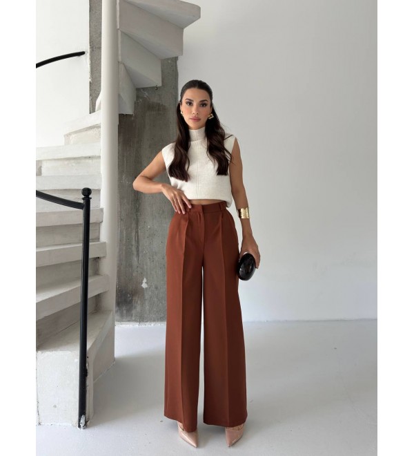 218553 COFFEE TROUSERS