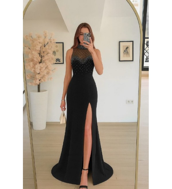 218596 SİYAH ABİYE SCUBA