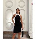 218602 SİYAH ABİYE SCUBA