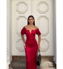 218606 KIRMIZI ABİYE SCUBA