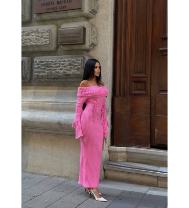 218618 PEMBE ELBİSE ...