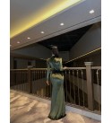 218685 YEŞİL ABİYE KADİFE