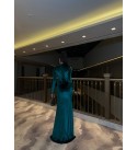 218686 YEŞİL ABİYE KADİFE