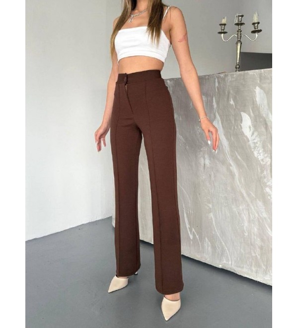 218822 COFFEE TROUSERS