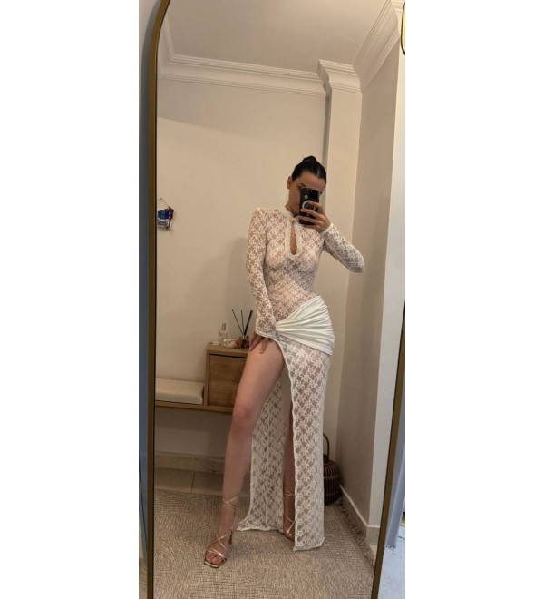 218846 EKRU ELBİSE